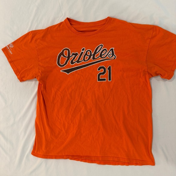 Stadium Giveaway Other - Baltimore Orioles Austin Hays 21 SGA Orange Graphic T-Shirt Mens MLB Baseball